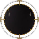 Ghost Rectangular Acrylic Mirror - Contemporary Brushed Gold Design for Elegant Home Decor Style