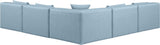 Cube - 5 Piece Modular Corner Armless Sectional