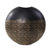 Golden Thread Medium Disc Vase