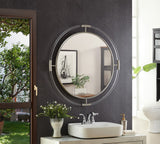 Ghost Rectangular Acrylic Mirror - Contemporary Brushed Gold Design for Elegant Home Decor Style