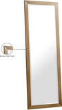Hepburn Glass Full Length Contemporary Mirror with Brushed Trim - Perfect for Any Room Decor