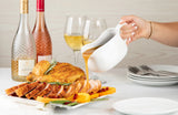 Kook Ceramic Gravy Boat & Saucer for Thanksgiving
