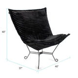 Puff Chair Shar Pei Black/Black