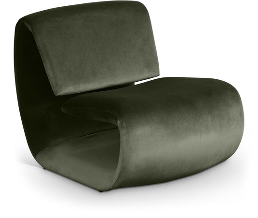Nouveau Velvet Upholstered Accent Chair