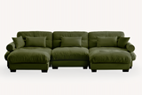 CLOUDIES 134" 3 Seater Sofa with 2 Ottomans