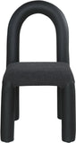 Amari Vegan Leather and Boucle Fabric Upholstered Dining Chair (Set of 2)