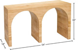 June Modern Solid Oak Console Table – Elegant Mid-Century Design with Unique Double Arch Style