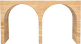 June Modern Solid Oak Console Table – Elegant Mid-Century Design with Unique Double Arch Style