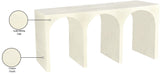 June Modern Solid Oak Console Table – Elegant Mid-Century Design with Unique Double Arch Style