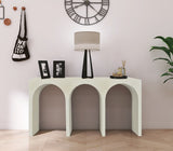 June Modern Solid Oak Console Table – Elegant Mid-Century Design with Unique Double Arch Style