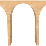 June Modern Solid Oak Console Table – Elegant Mid-Century Design with Unique Double Arch Style