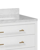 Verona 36" White Vanity with Rectangular Undermount Sink