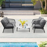 Wholesale Boho Patio Furniture, 5 Piece Outdoor Furniture Set