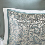 24-Piece Traditional Paisley Room-in-A-Bag Set, Blue/Teal