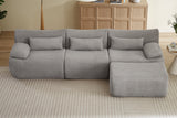 FLOVEX 110" 3-Seater Sofa with 1 Ottoman