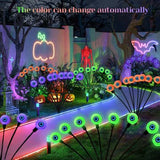 Solar Halloween Eyeball Lights Outdoor, 8 Pieces Led Eyes