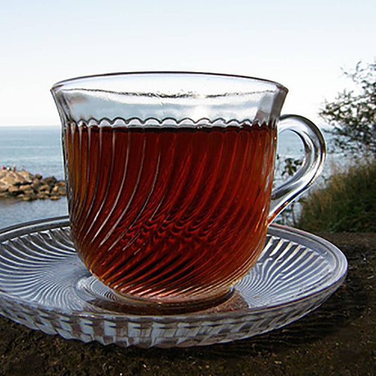 Pasabahce 12-Piece Glass Tea Cup & Saucer Set
