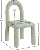 Amari Chenille Fabric Upholstered Dining Chair (Set of 2)