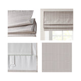 Basketweave Room Darkening Cordless Roman Shade, Taupe