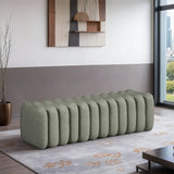 Atticus Vegan Leather Upholstered Bench