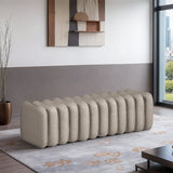 Atticus Vegan Leather Upholstered Bench