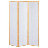 Carrie 3-Panel Room Divider Folding Shoji Screen Natural
