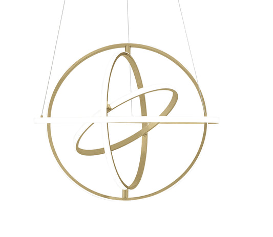 Oxford LED Adjustable Chandelier // Sandy Gold