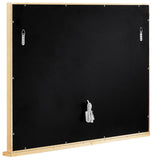 Hollywood Glamorous Lighted Mirror - Gold Stainless Steel Frame, Chic Contemporary Design, 39.5" W