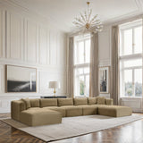 Shaggy 171" Corduroy Performance Fabric Upholstered Upholstered Modular Sectional