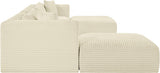 Shaggy 171" Corduroy Performance Fabric Upholstered Upholstered Modular Sectional