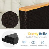 Wholesale 3-Piece Patio Furniture Set, PE Rattan Outdoor Sectional