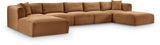 Shaggy 171" Corduroy Performance Fabric Upholstered Upholstered Modular Sectional