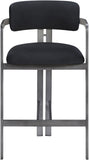 Aurum - Vegan Leather Upholstered Counter Stool With Gray Base