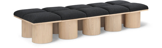 Pavilion Bench - Luxurious Channel-Tufted Design with Art Deco Style for Entryway or Bedroom Decor
