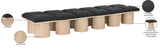 Pavilion Bench: Luxurious Boucle Fabric Seating with Art Deco Design for Entryway and Bedroom Decor