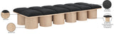 Pavilion Bench - Luxurious Channel-Tufted Seating with Art Deco Design for Entryway or Bedroom