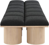 Pavilion Bench - Luxurious Channel-Tufted Seating with Art Deco Design for Entryway or Bedroom