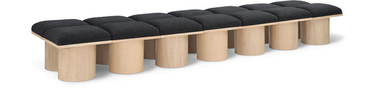 Pavilion Bench: Luxurious Channel-Tufted Seating with Art Deco Design for Stylish Home Spaces