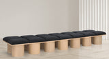 Pavilion Bench: Luxurious Channel-Tufted Seating with Art Deco Design for Stylish Home Spaces