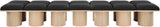 Pavilion Bench: Luxurious Channel-Tufted Seating with Art Deco Design for Stylish Home Spaces