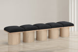 Pavilion Bench - Luxurious Boucle Fabric Seating with Art Deco Design for Stylish Home Decor