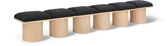 Pavilion Bench: Elegant Art Deco Design with Luxurious Channel-Tufted Cushion for Stylish Seating