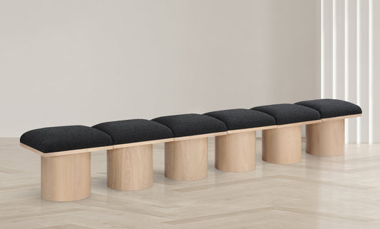 Pavilion Bench: Elegant Art Deco Design with Luxurious Channel-Tufted Cushion for Stylish Seating