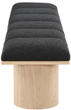 Pavilion Bench: Elegant Art Deco Design with Luxurious Channel-Tufted Cushion for Stylish Seating