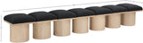 Pavilion Bench: Elegant Boucle Fabric Seating with Art Deco Design for Stylish Entryways and Bedrooms