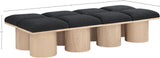 Pavilion Bench - Luxurious Channel-Tufted Seating with Art Deco Design for Stylish Home Decor