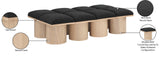Pavilion Bench - Luxurious Boucle Fabric Seating with Art Deco Design for Stylish Home Decor