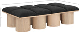 Pavilion Bench - Luxurious Boucle Fabric Seating with Art Deco Design for Stylish Home Decor