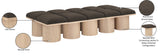 Pavilion Bench - Luxurious Channel-Tufted Seat with Art Deco Design for Stylish Entryway Seating