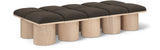 Pavilion Bench - Luxurious Channel-Tufted Seat with Art Deco Design for Stylish Entryway Seating